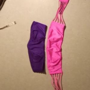 2 victorias secret strapless bras